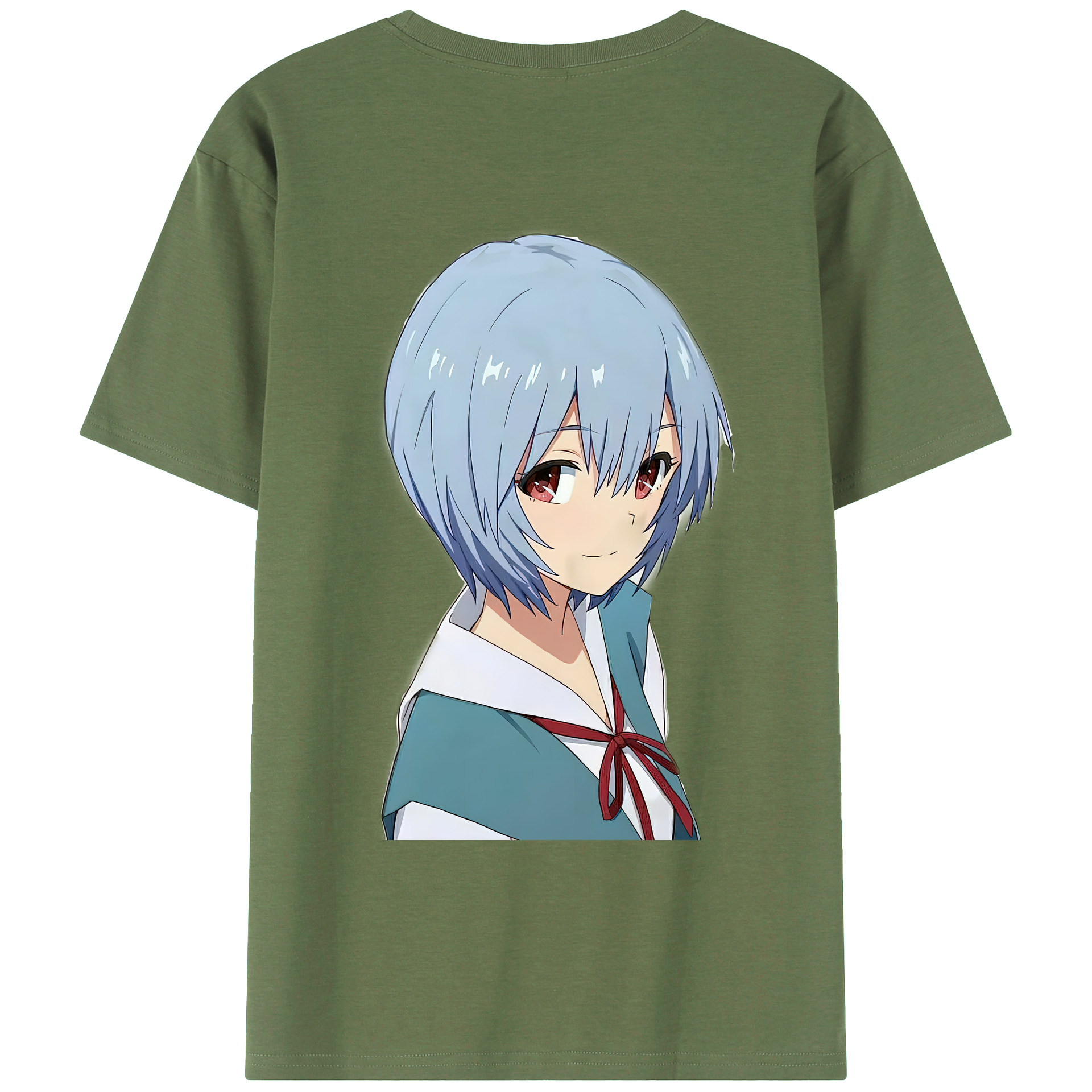 （画像用） EVA 新世紀エヴァンゲリオン 綿100％ メンズ半袖Tシャツ（バックプリント） 通気性